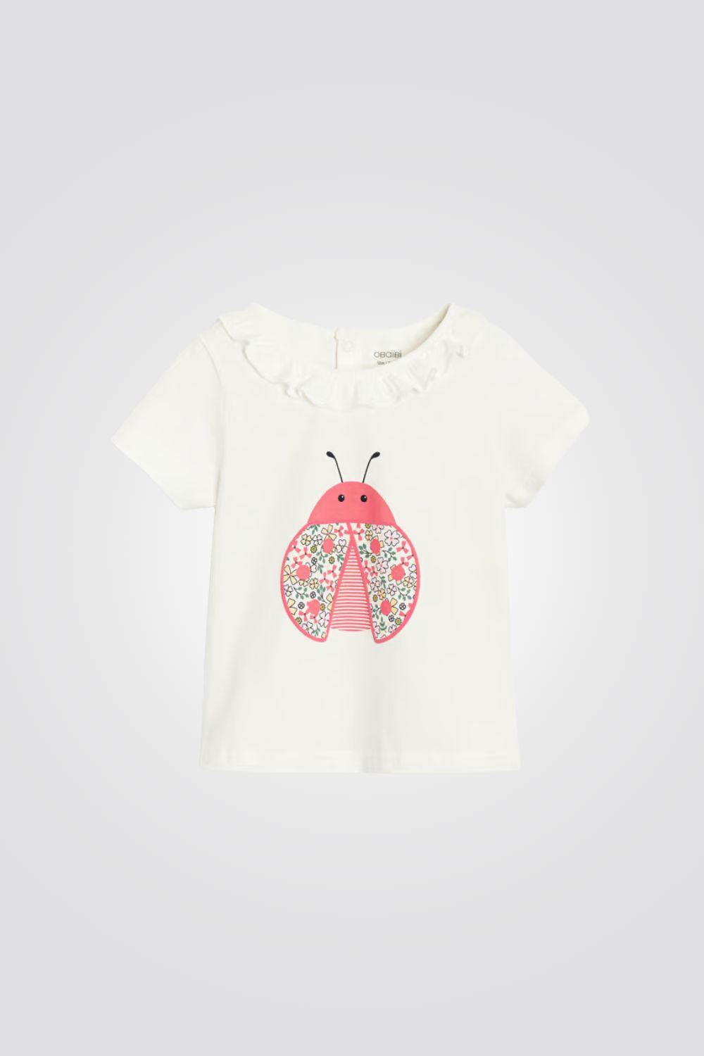 טישירט לתינוקות בצבע לבן עם הדפס