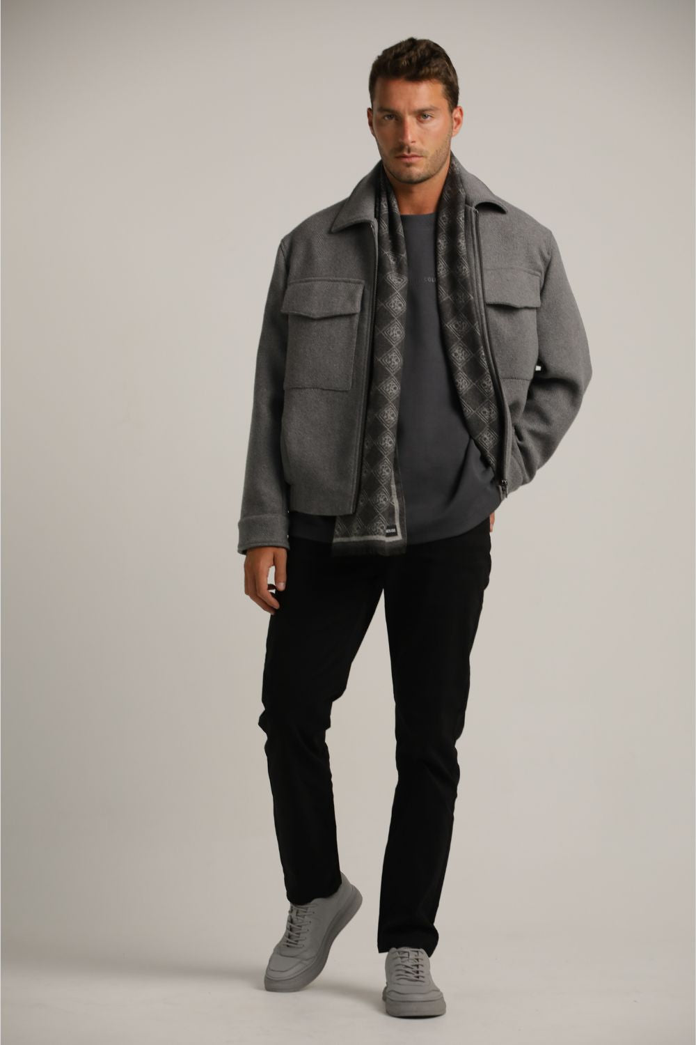 טישירט אוברסייז עם לוגו לגברים | קנת קול