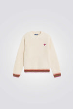 סוודר סריג לילדות בצבע בז' | אוקיידי 