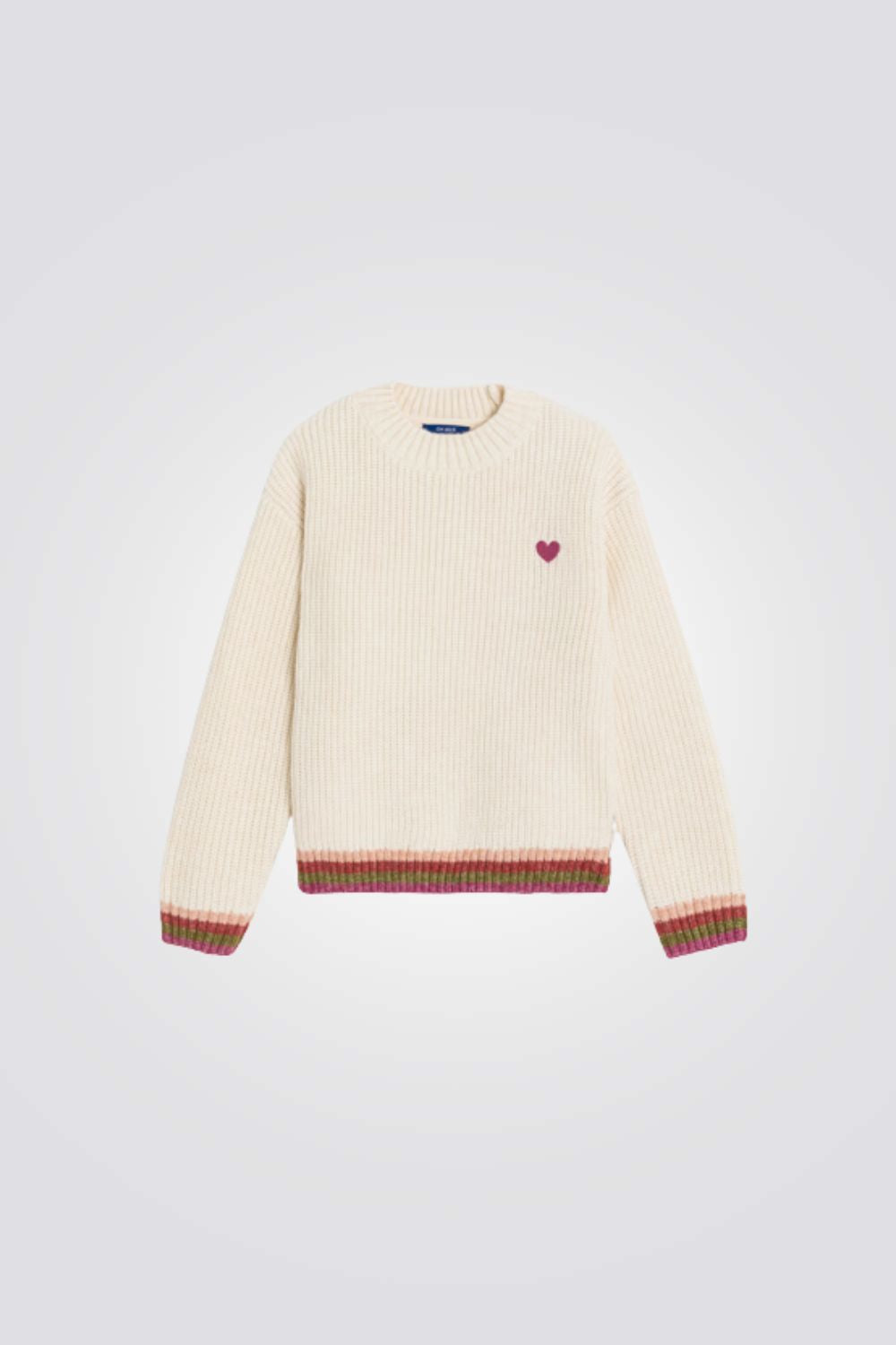 סוודר סריג לילדות בצבע בז' | אוקיידי 