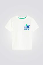 טישירט קצרה עם סלוגן לילדים 