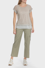 חולצת רשת פאייטים