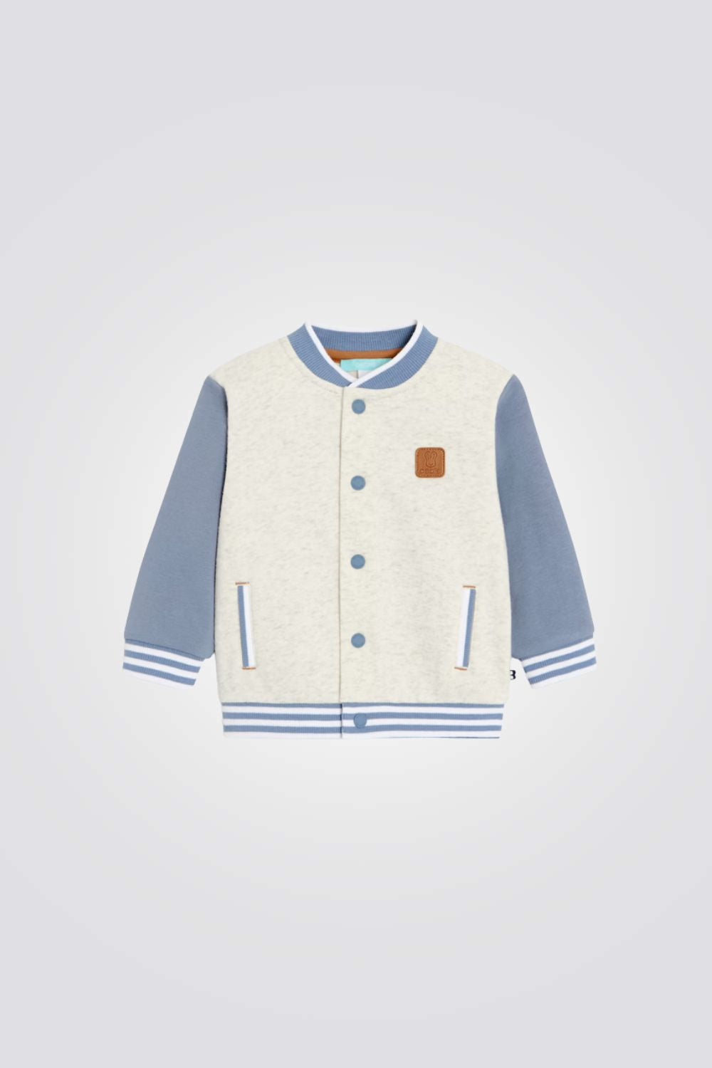 ג'קט לתינוקות בצבע כחול ובז' | אובייבי
