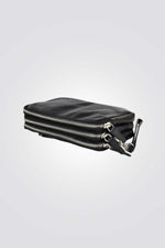 תיק פאוץ' 3 תאים בצבע שחור