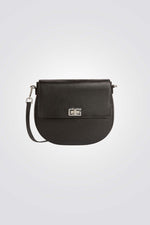 תיק צד קטן עור בצבע שחור