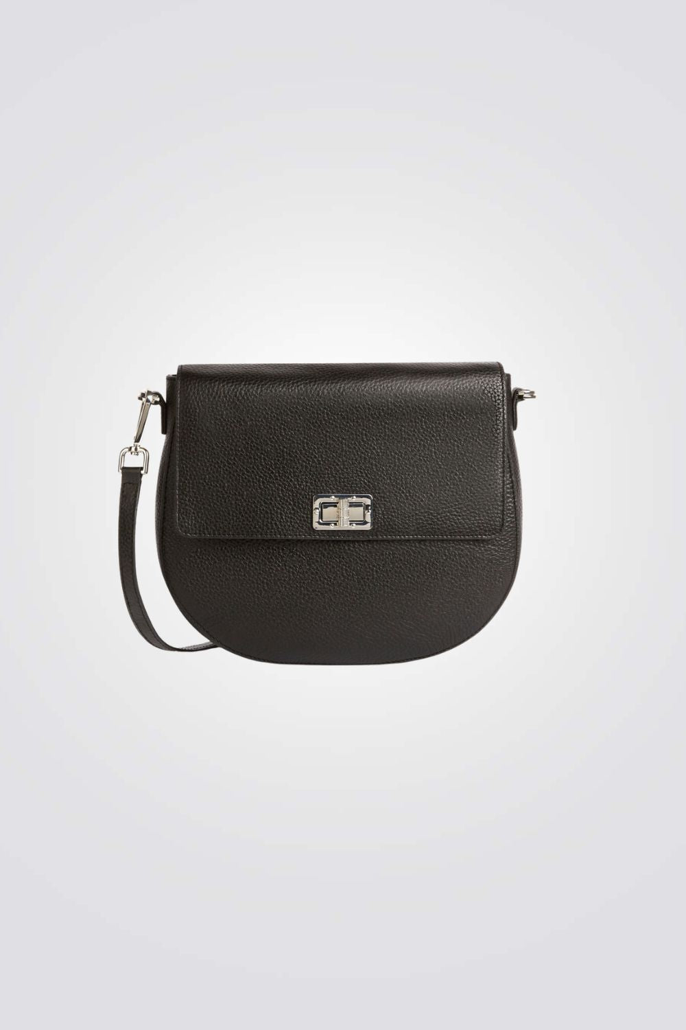 תיק צד קטן עור בצבע שחור