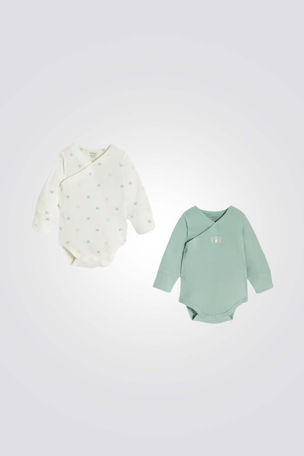 סט שני בגדי גוף לתינוקות