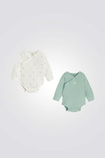 סט שני בגדי גוף לתינוקות