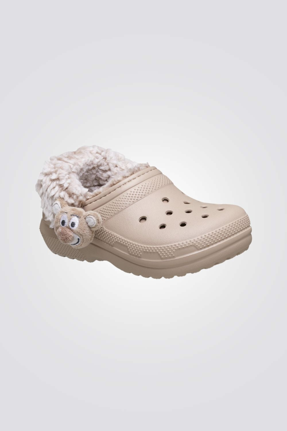 כפכפי פליז חמות לילדים במידות קטנות Classic Bear Plush Fleece Lined Clog T | קרוקס