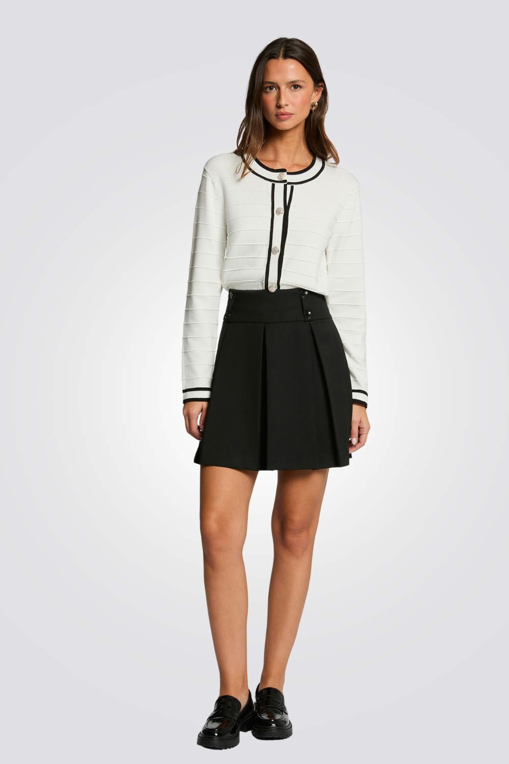 קרדיגן סריג עם שרוולים ארוכים | מורגן