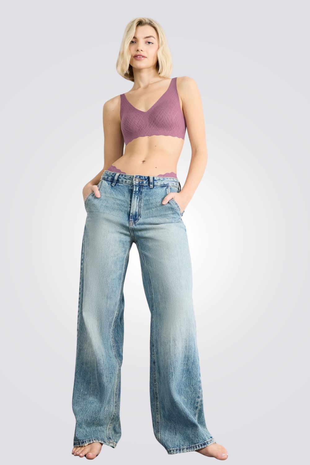 חזייה ללא תפרים עם רפידות נשלפות | סלוגי