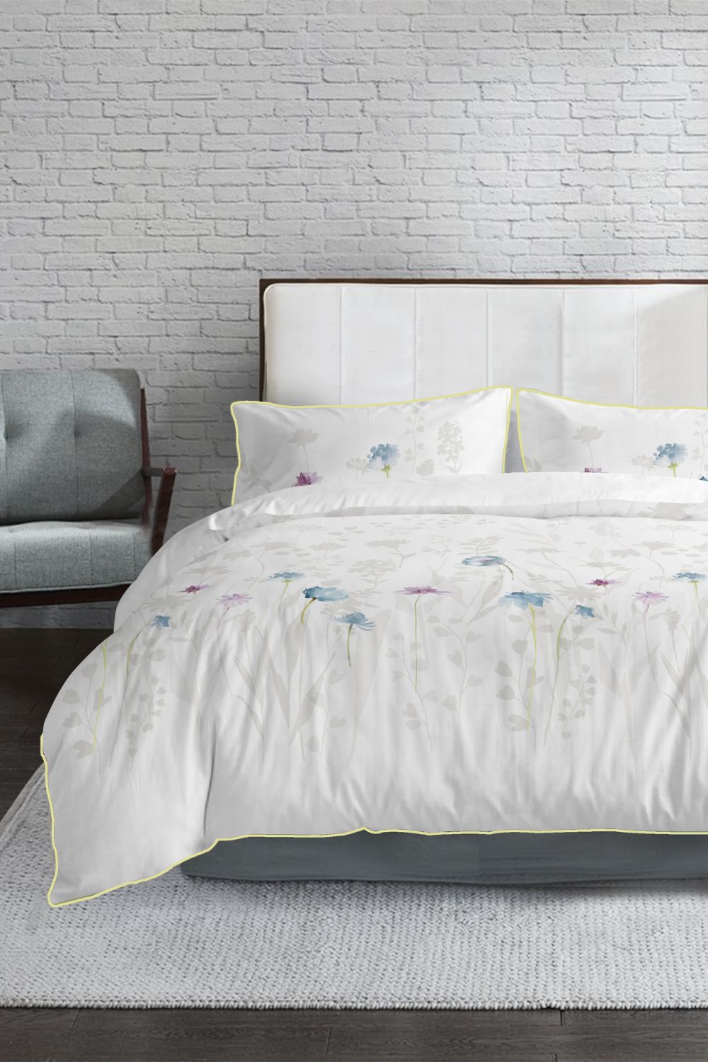 סט מצעים כותנה סאטן מיטת יחיד 90/200 ס"מ דגם  SUMMER