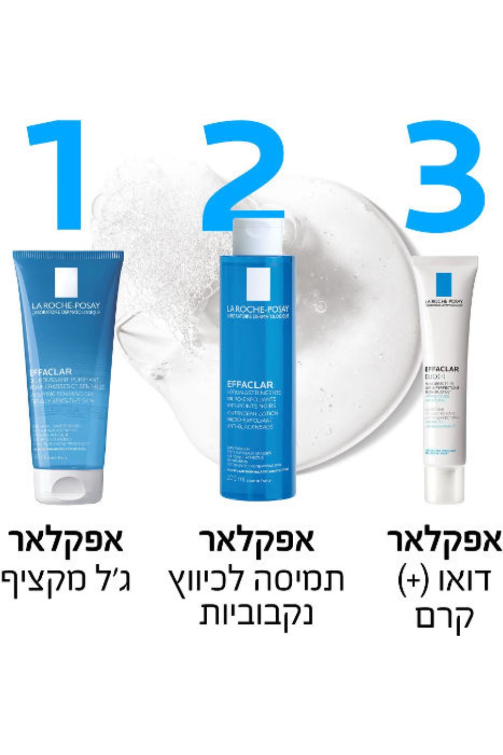 מי פנים לעור שמן 200 מ"ל EFFACLAR | לה רוש פוזה