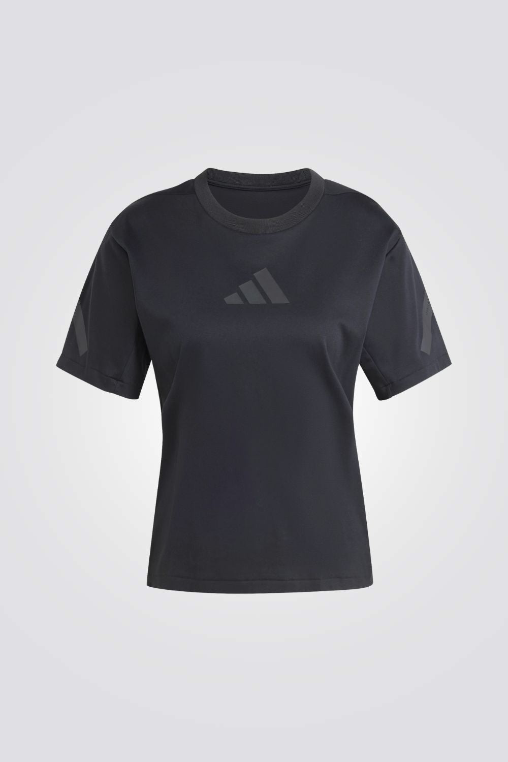 טישירט ממותגת בצבע שחור לנשים | אדידס 