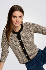 קרדיגן קצר עם הדפס M