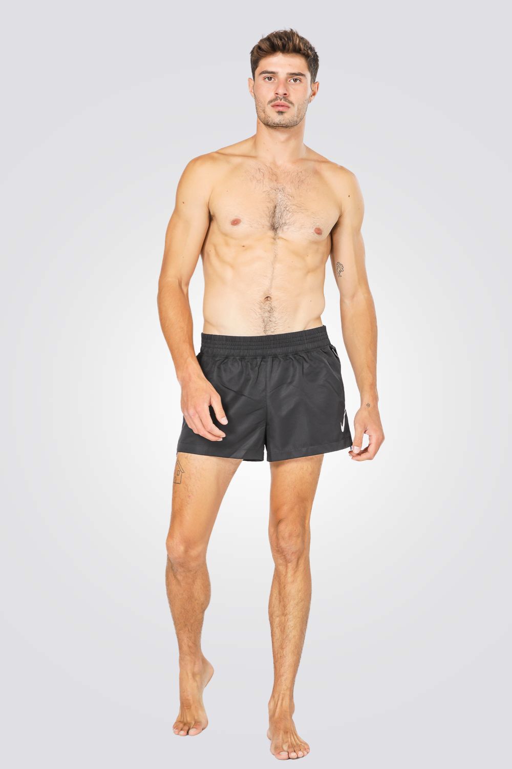 בגד ים לגברים SOLID-COVER-UP בצבע שחור