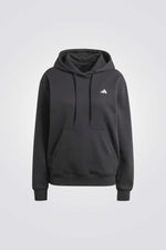 סווטשירט קפוצ'ון ESSENTIALS לנשים בצבע שחור 