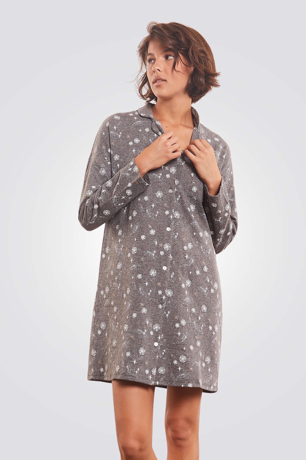 כותונת פיג'מה SAFO לנשים מכותנה