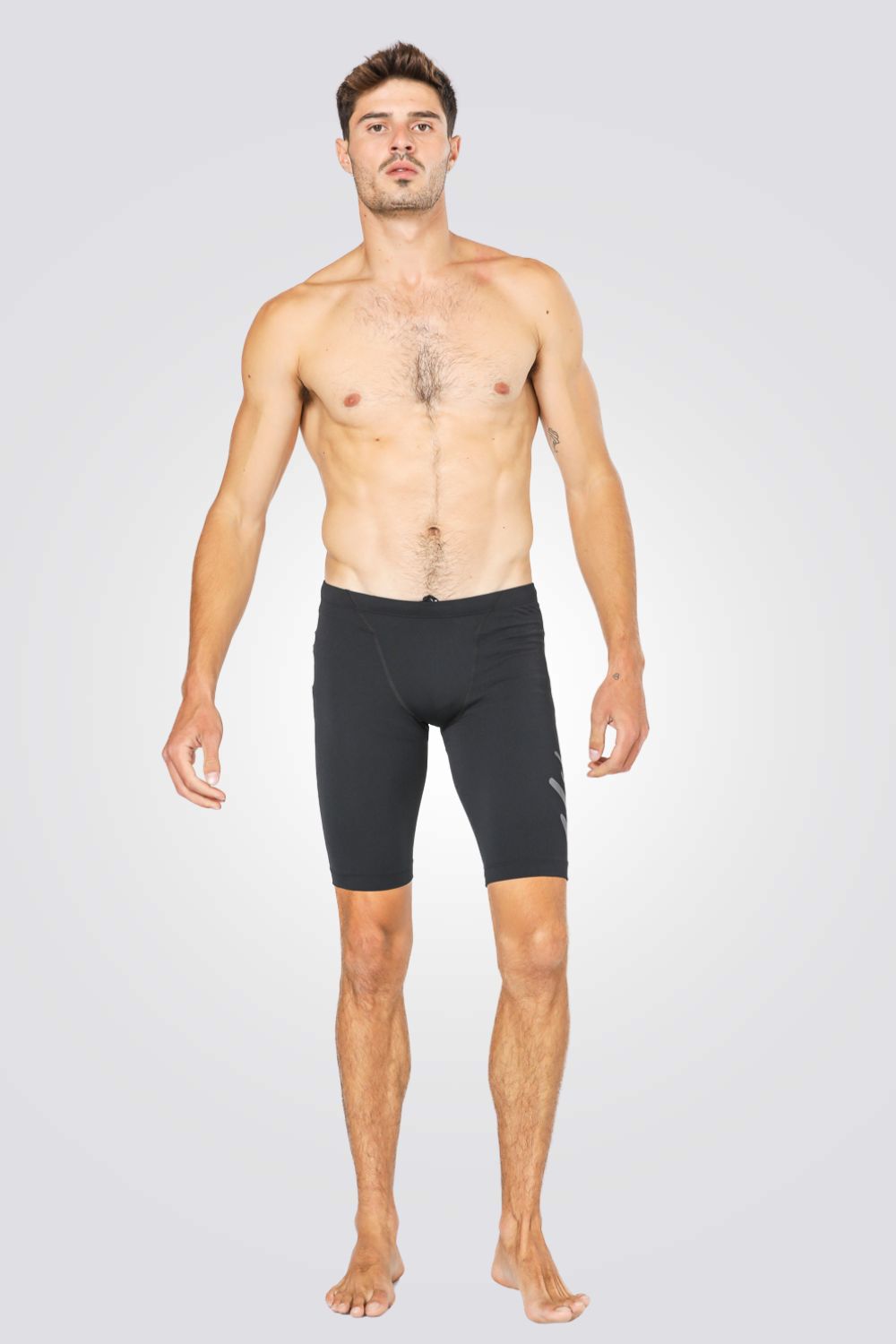 בגד ים לגברים LOGO FLASH-JAMMER בצבע שחור