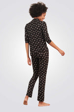 מכנסי פיג'מה ארוכים JODIE בצבע שחור