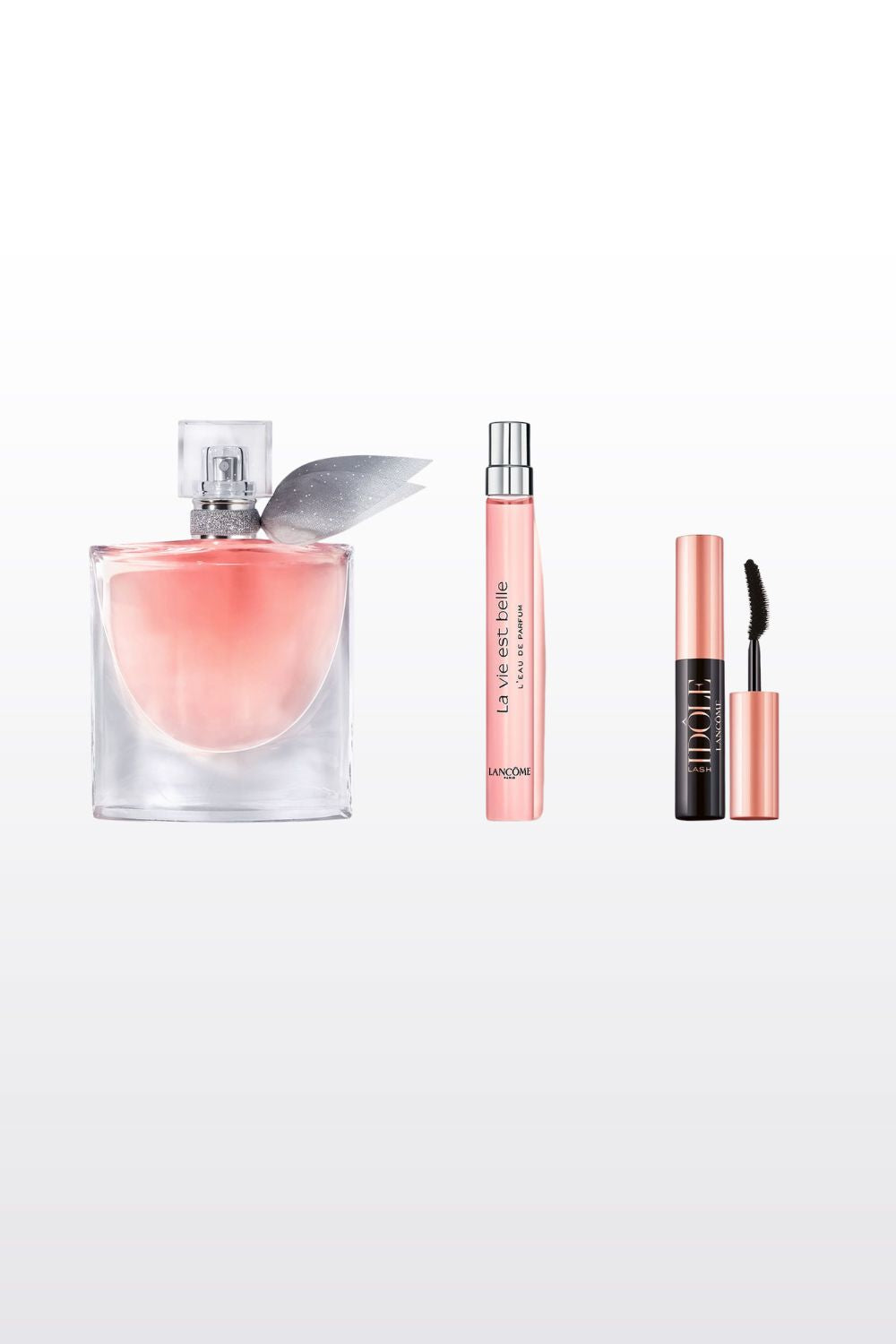 מארז בישום לאישה 50 מ"ל + 10 מ"ל + מסקרה לאש איידול 2 מ"ל LA VIE EST BELLE E.D.P | לנקום