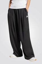 מכנסיים רחבים לנשים בצבע שחור