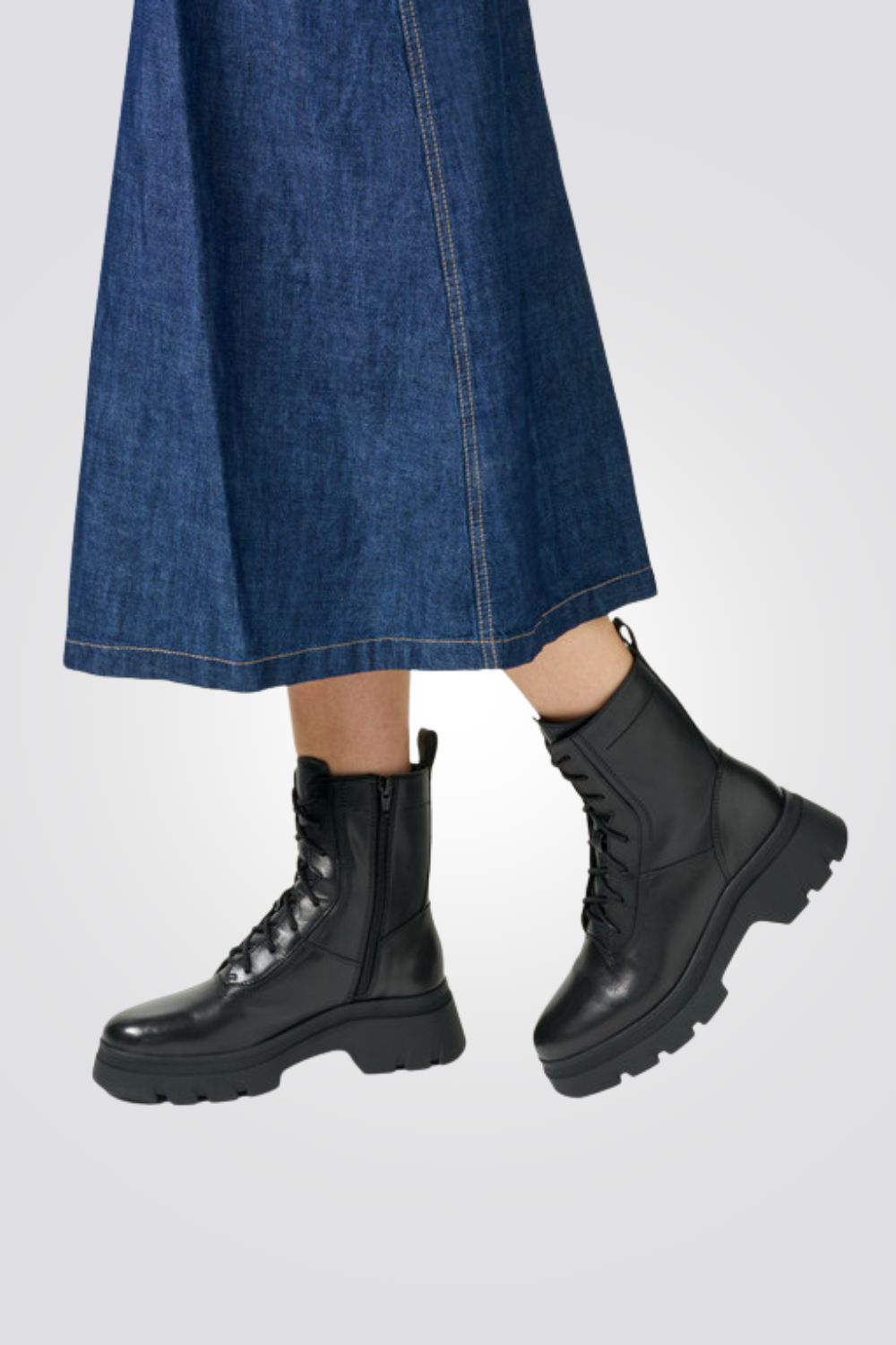 מגפי דמוי עור לנשים באורך קרסול | ג'יאוקס