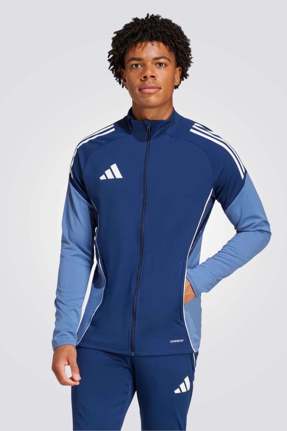 ג'קט אימונים לגברים בצבע כחול