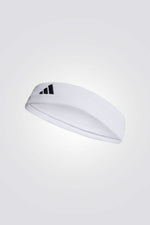 רצועת ראש טניס בצבע לבן לגברים ונשים