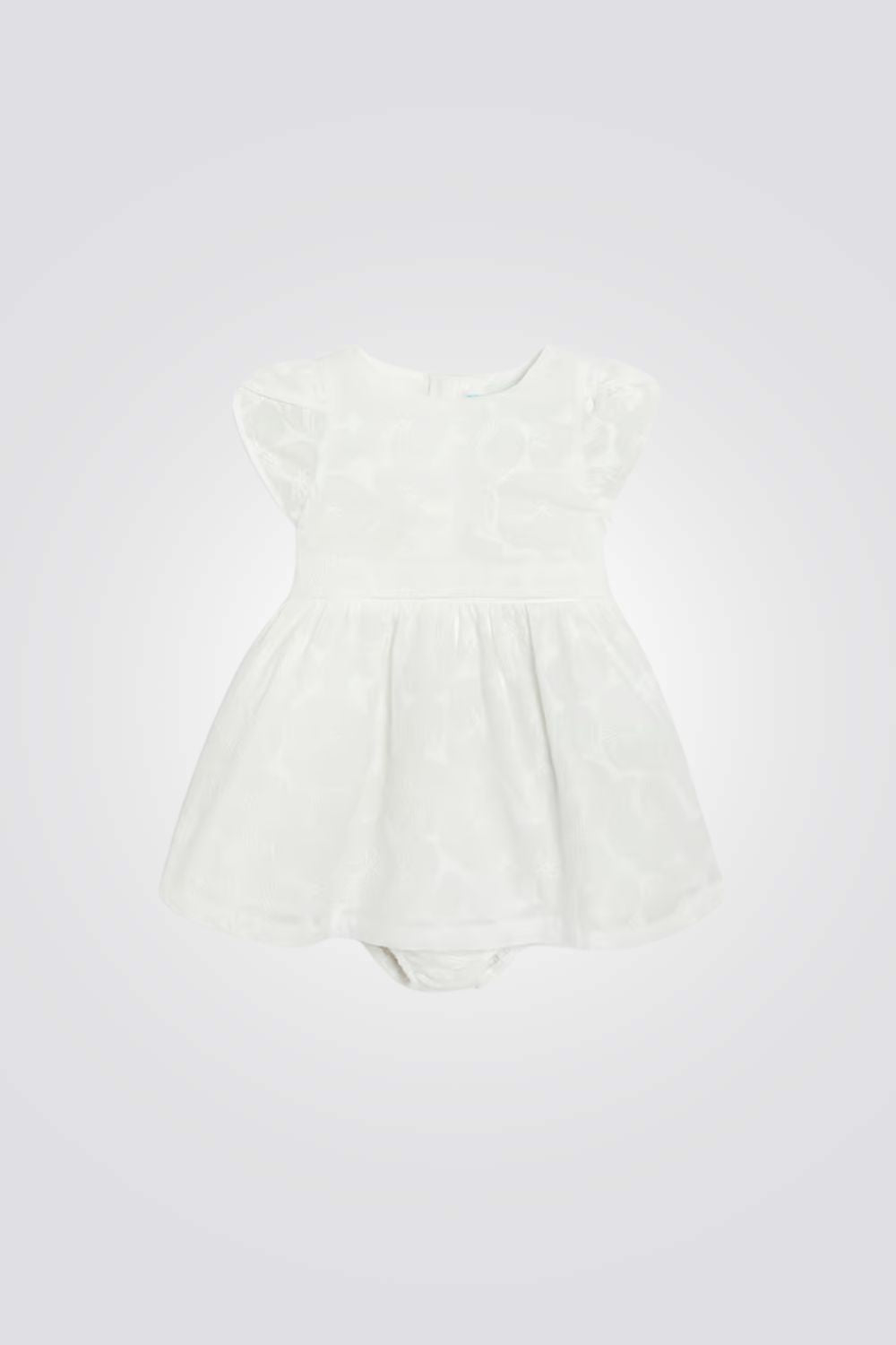 שמלה לתינוקות בצבע לבן 