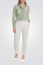 מכנסיים ארוכים בצבע שמנת