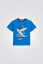 טישירט לילדים עם הדפס גלשן