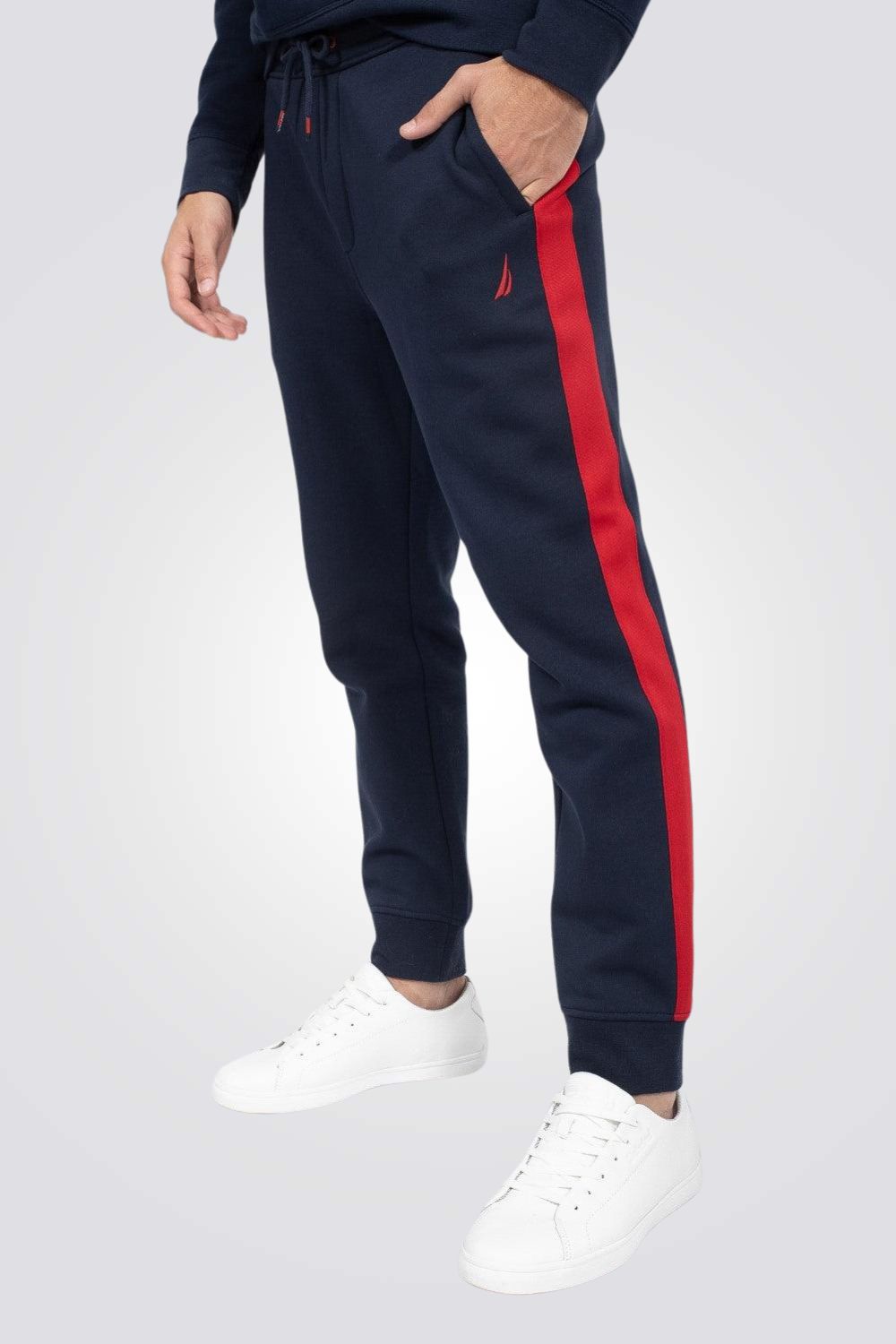 מכנסי טרנינג STRIPE נייבי