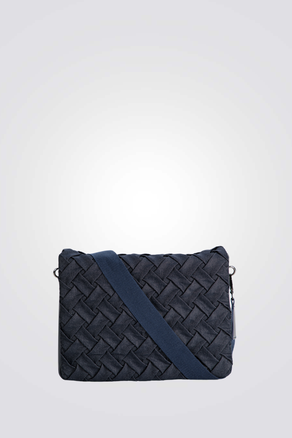 תיק צד נייבי שתי וערב