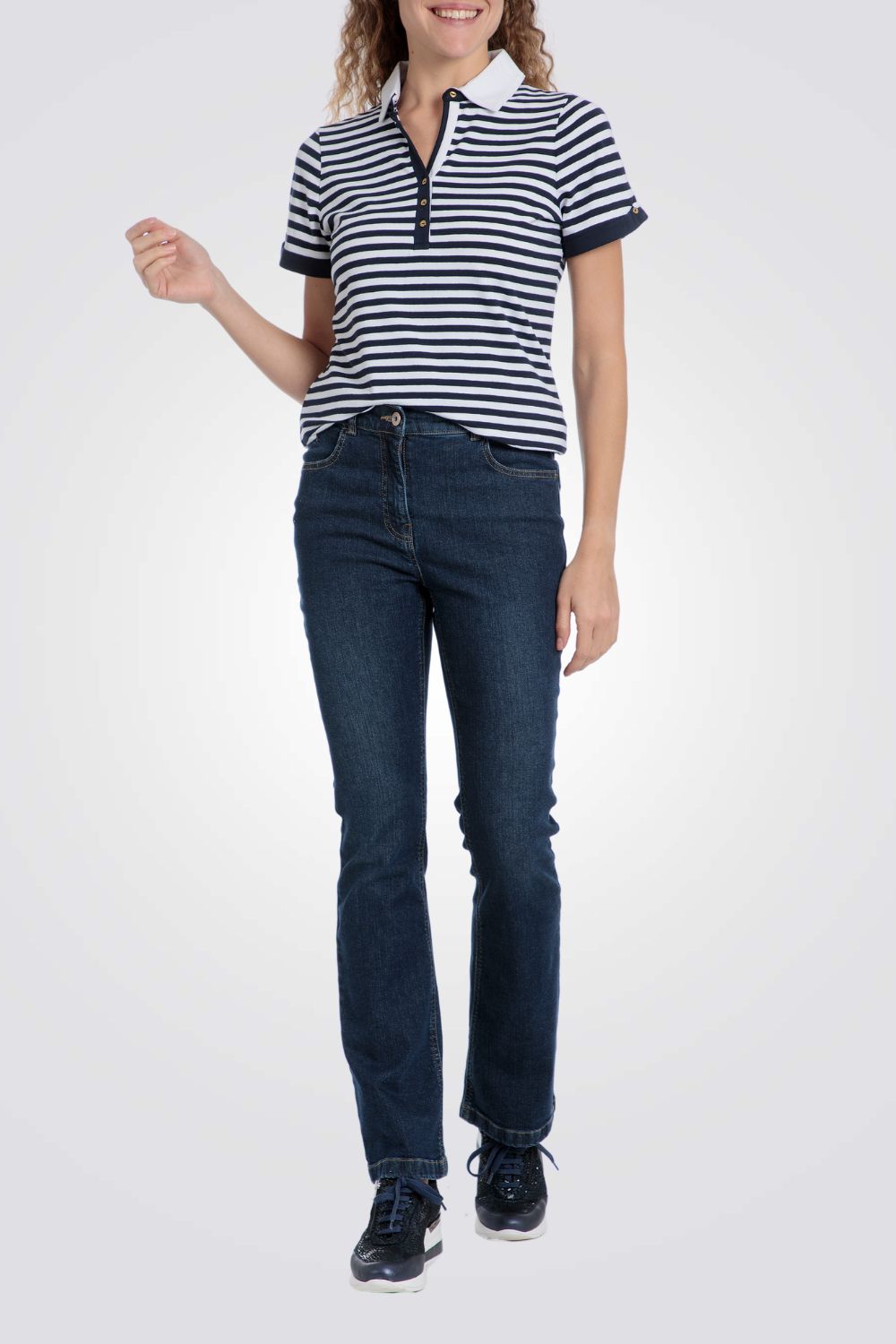 מכנס ג'ינס מותן אלסטית