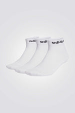 3 זוגות גרביים לבנים לגברים