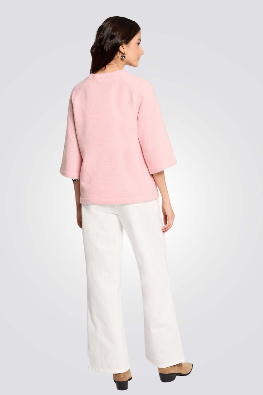 חולצת סריג באורך 3/4 לנשים | מורגן