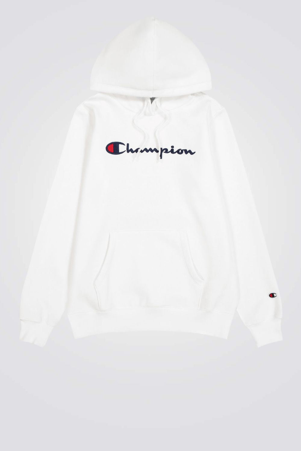 סווטשריט קפוצ'ון לוגו בחזית בצבע לבן