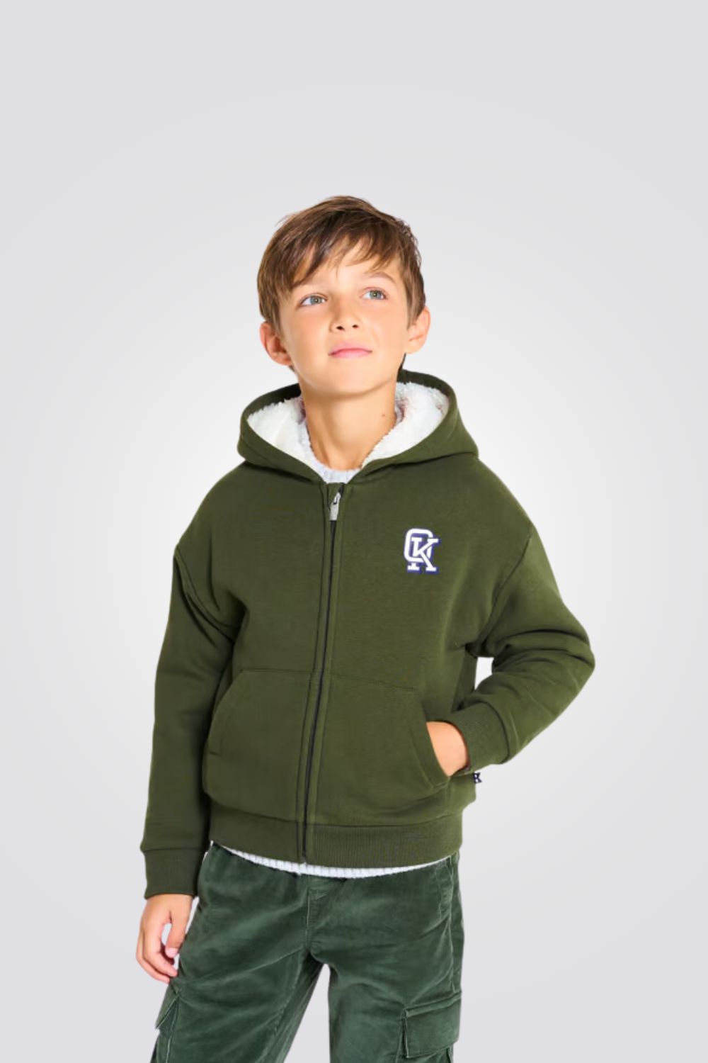 סווטשירט קפוצ'ון פרווה לילדים