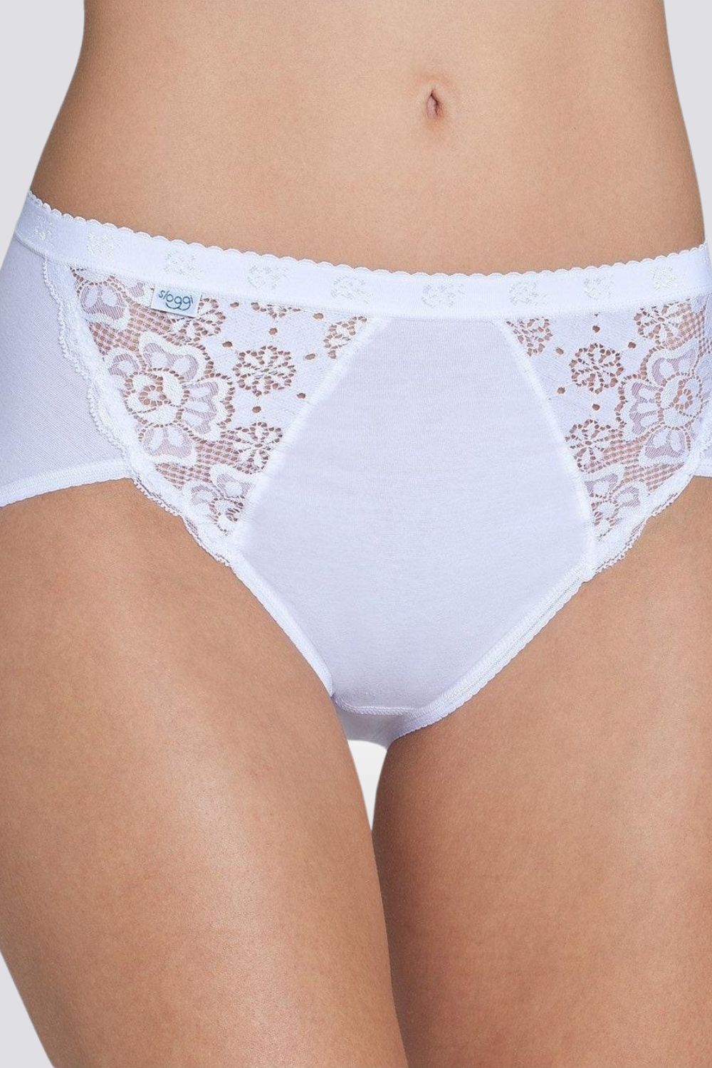 תחתוני CHIC MIDI בצבע לבן