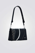 תיק כתף לנשים בשילוב ניטים | דזיגוואל 
