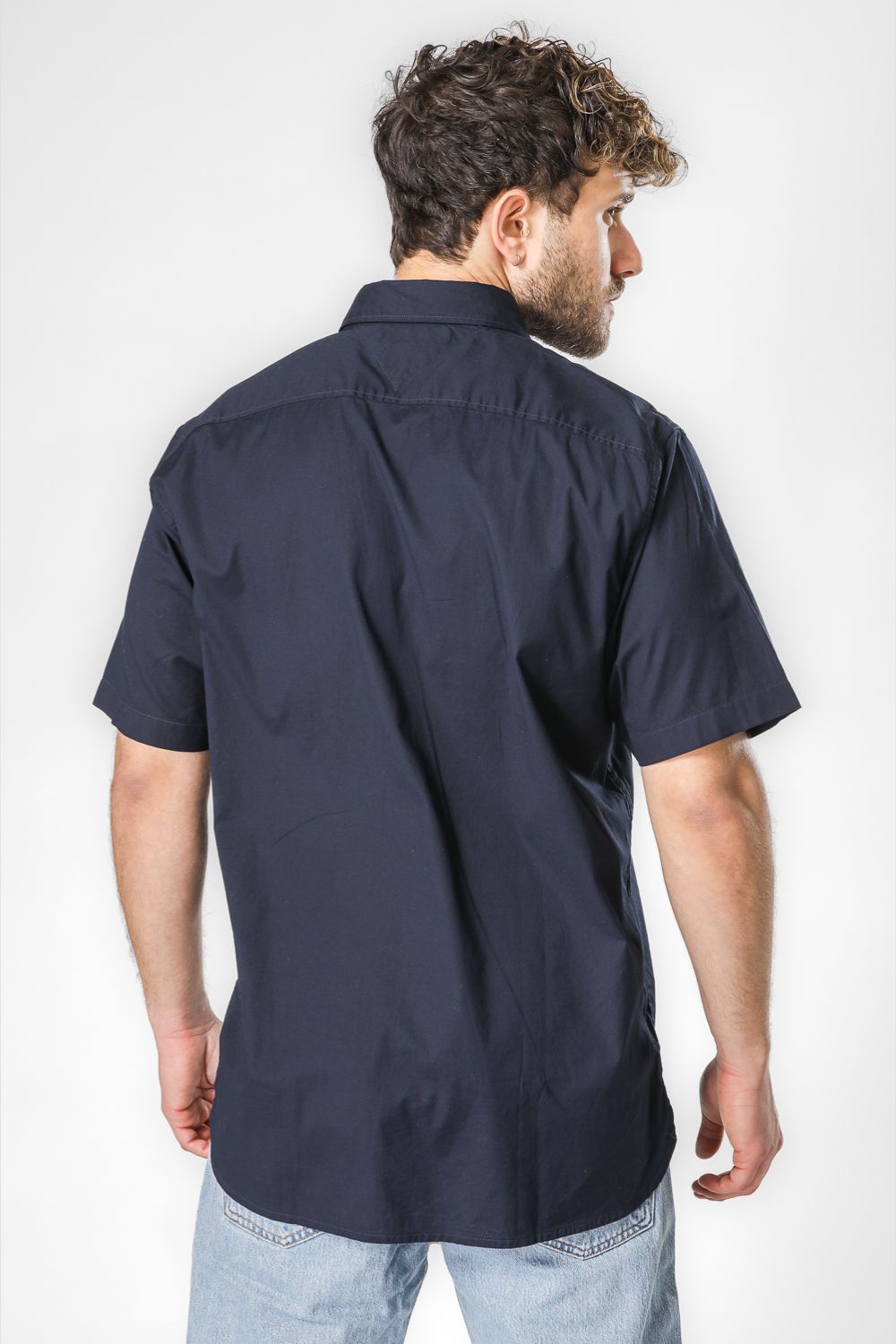 חולצה מכופתרת פופלין FLEX שרוול קצר