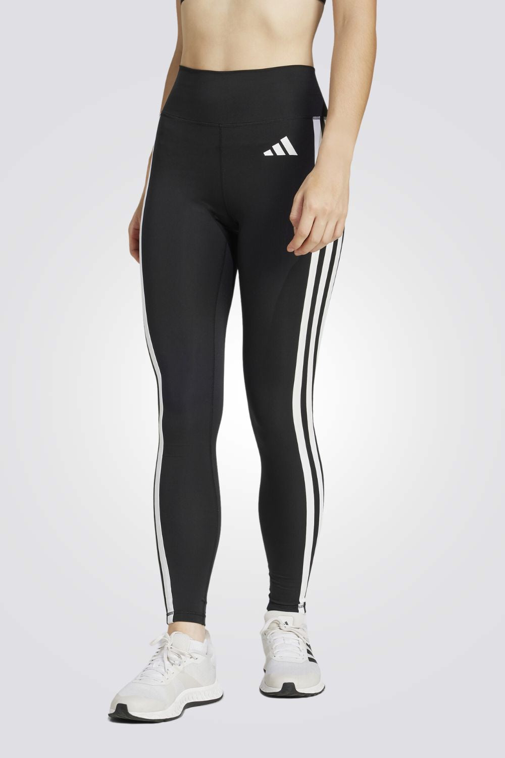 טייץ ספורט Optime Essentials 3 Stripes לנשים