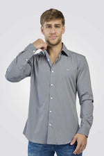 חולצה מכופתרת Slim fit לגברים | GREG NORMAN