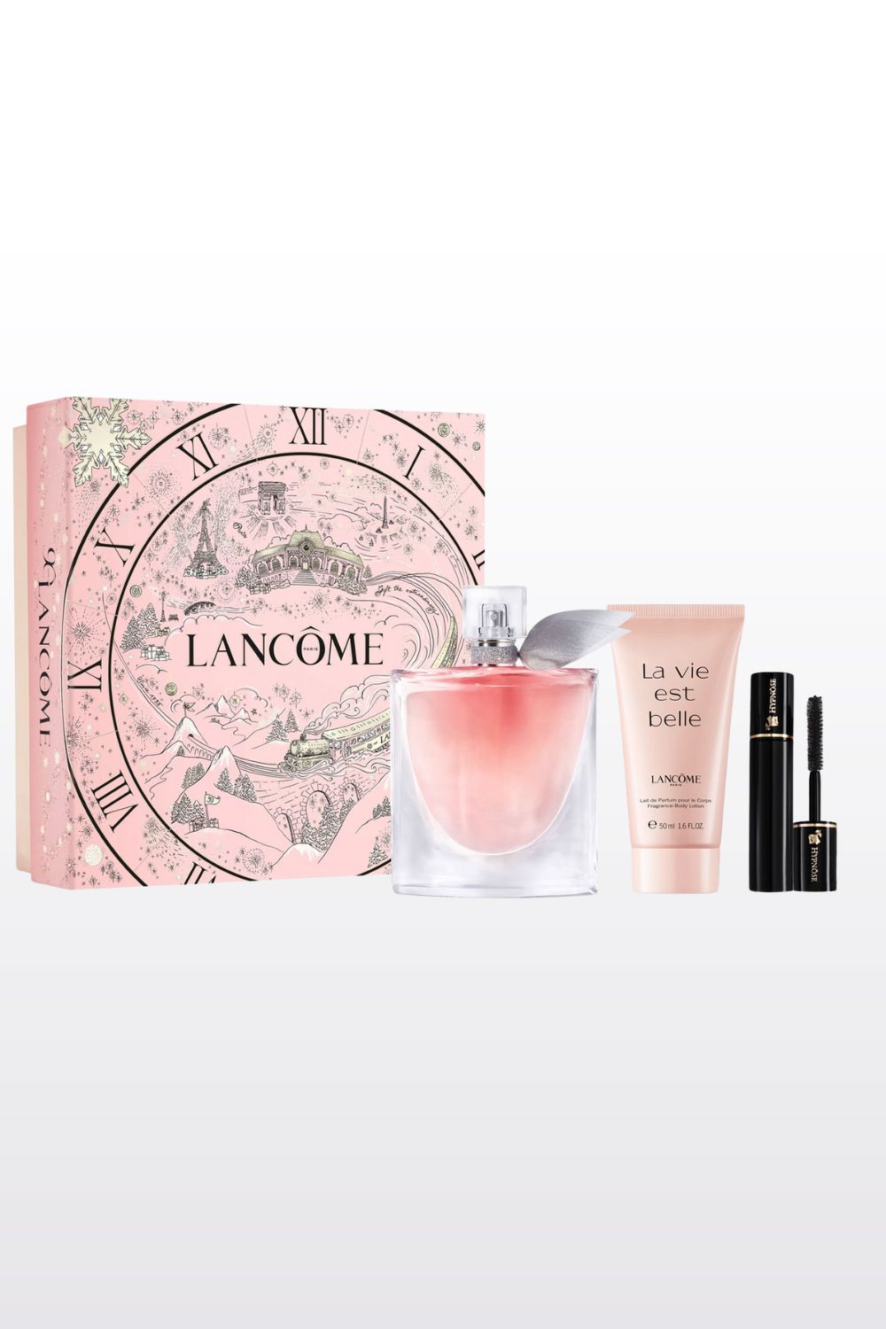 מארז בישום לאישה 100 מ"ל + קרם גוף 50 מ"ל + מסקרה היפנוז 2 מ"ל LA VIE EST BELLE E.D.P | לנקום