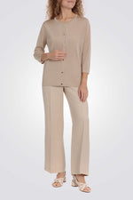 קרדיגן בצבע בז' דיטיילס מטאלי