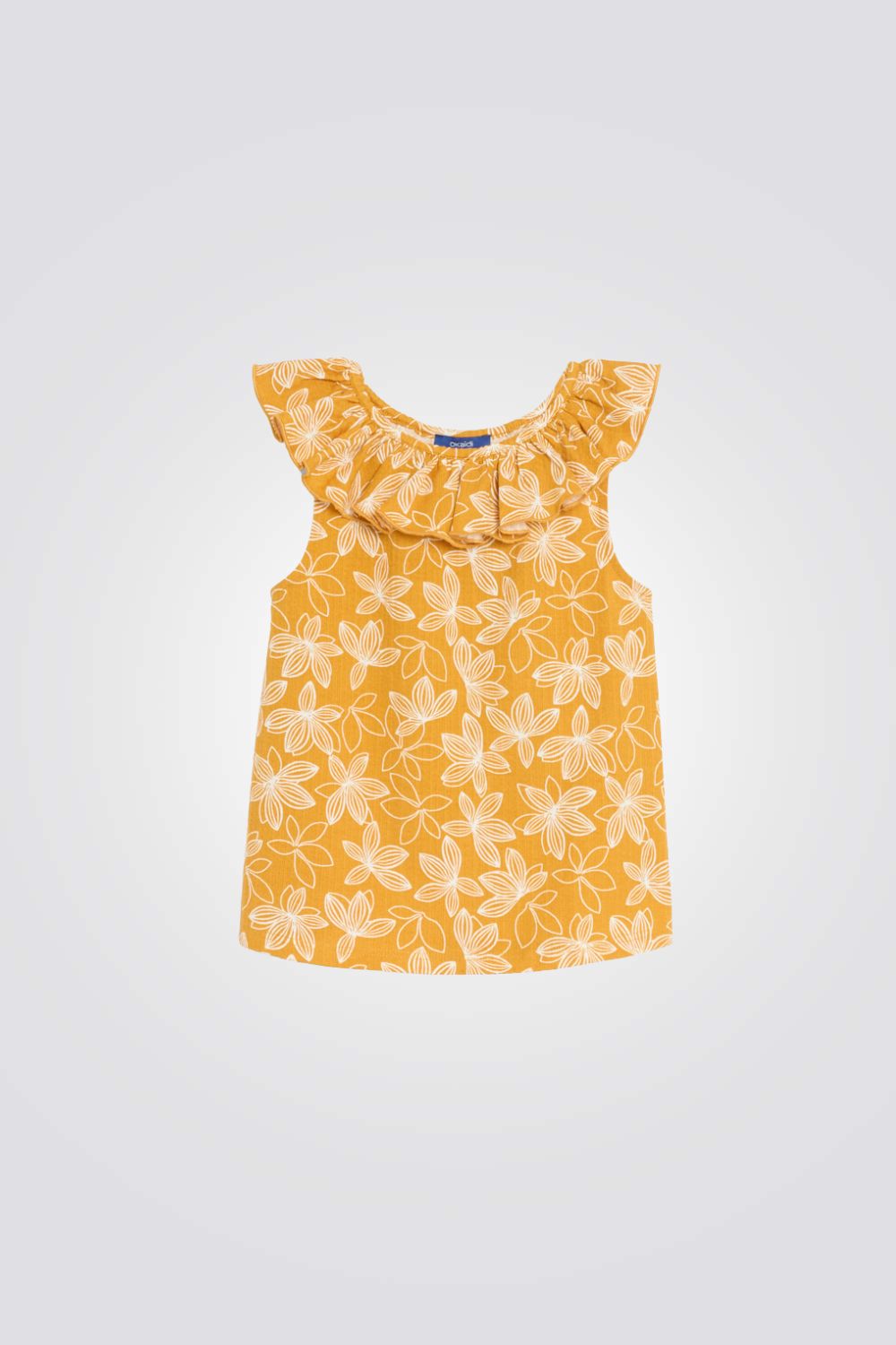 גופייה לילדות עם הדפס פרחוני