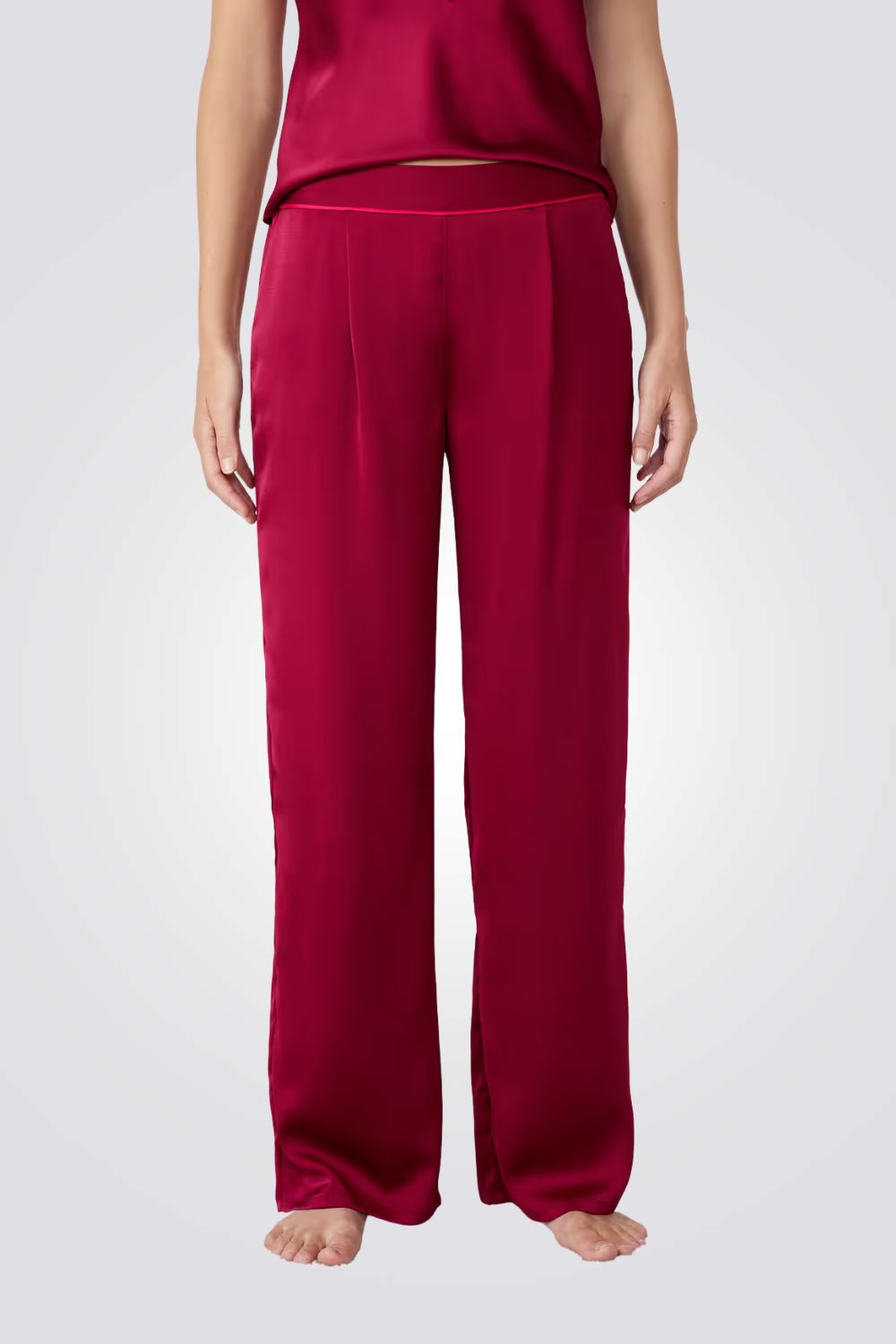 מכנסי פיג’מה סאטן ERIKE לנשים | איתם