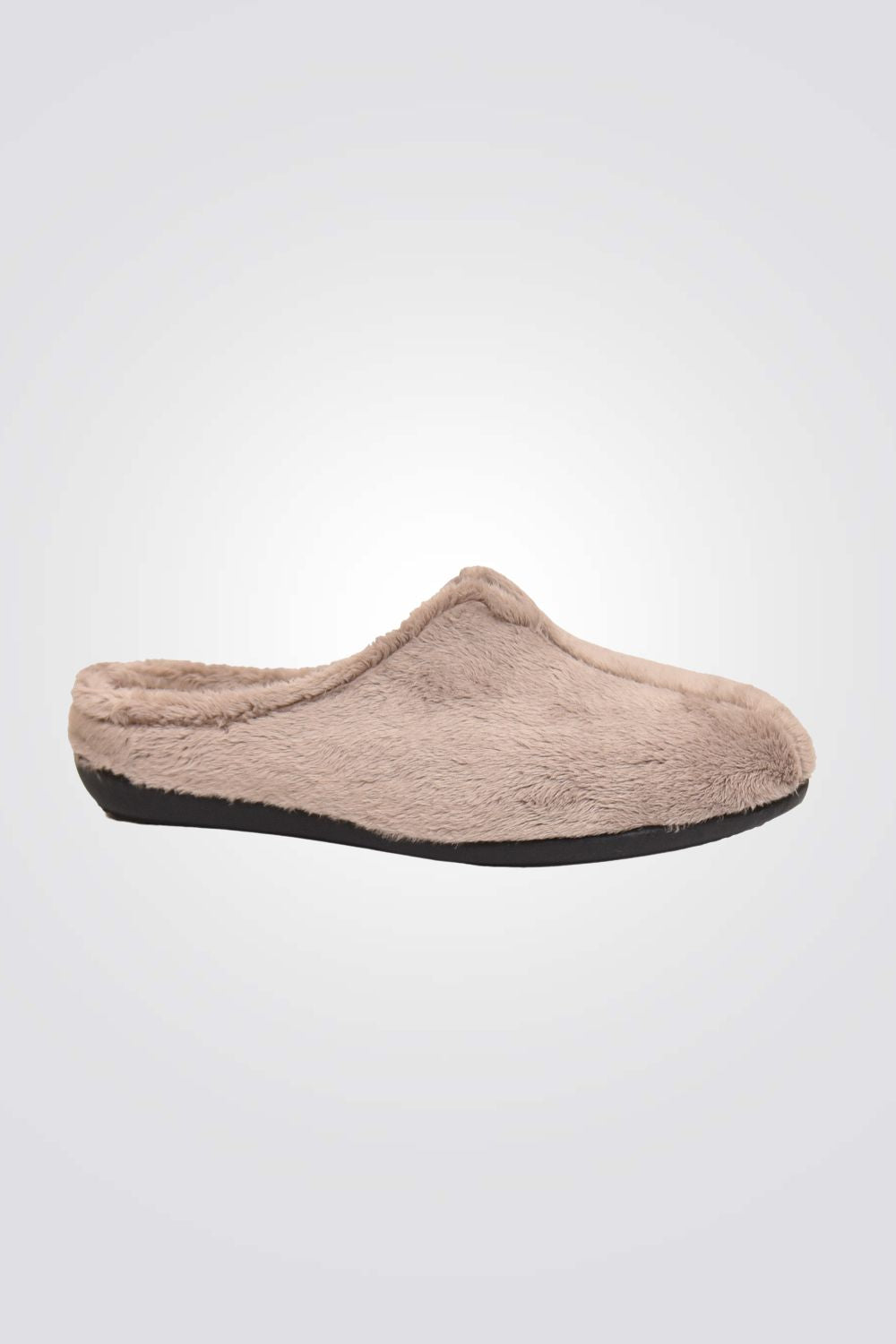 נעלי בית פרווה לנשים בצבע בז'