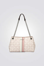 תיק כתף לנשים בצבע בז' 